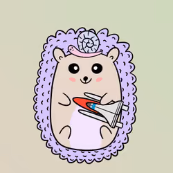 Mini Fluffy Hedgehog #934