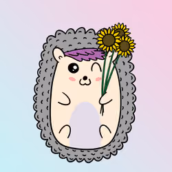 Mini Fluffy Hedgehog #981