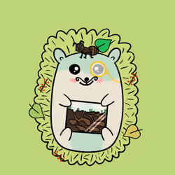Mini Fluffy Hedgehog #759