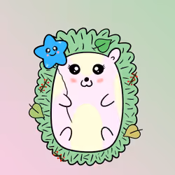 Mini Fluffy Hedgehog #114