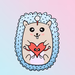 Mini Fluffy Hedgehog #282