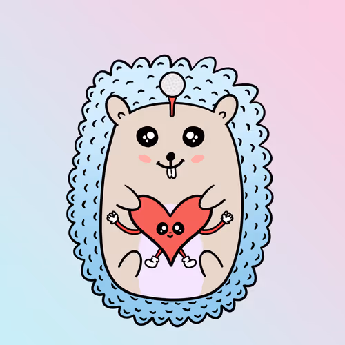 Mini Fluffy Hedgehog #282