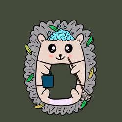Mini Fluffy Hedgehog #782