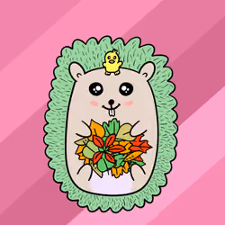 Mini Fluffy Hedgehog #167