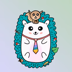 Mini Fluffy Hedgehog #802