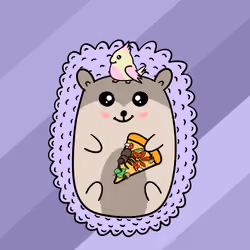 Mini Fluffy Hedgehog #122