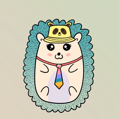 Mini Fluffy Hedgehog #351