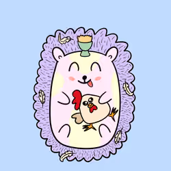 Mini Fluffy Hedgehog #330