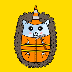 Mini Fluffy Hedgehog #979
