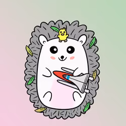 Mini Fluffy Hedgehog #495