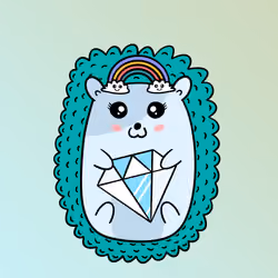 Mini Fluffy Hedgehog #612