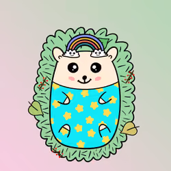 Mini Fluffy Hedgehog #935