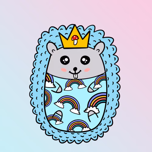Mini Fluffy Hedgehog #757