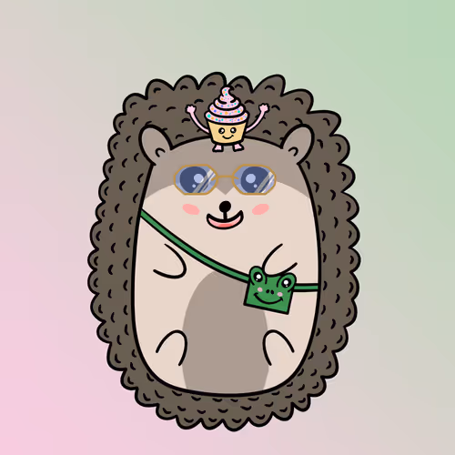 Mini Fluffy Hedgehog #438