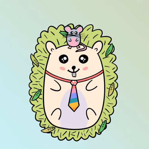 Mini Fluffy Hedgehog #399