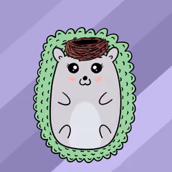 Mini Fluffy Hedgehog #470