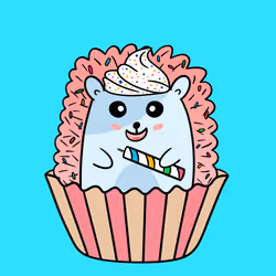 Mini Fluffy Hedgehog #909