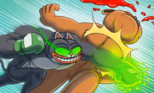  One Punch Paw!