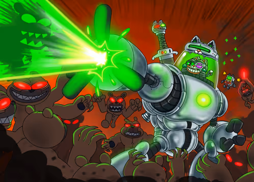 Robot Pepecat 