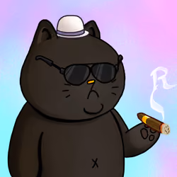 Rich Sad Cat #1422