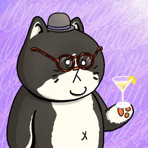 Rich Sad Cat #1709
