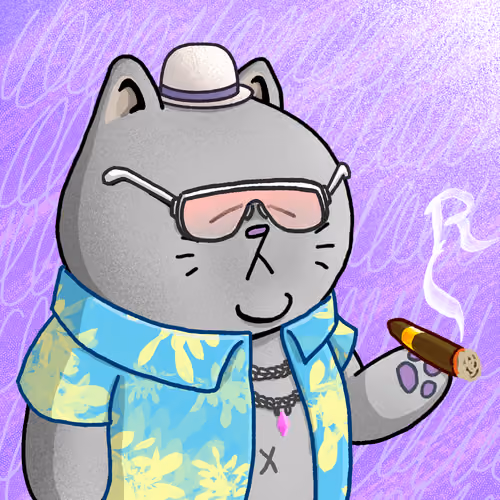 Rich Sad Cat #2124