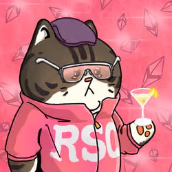 Rich Sad Cat #1840