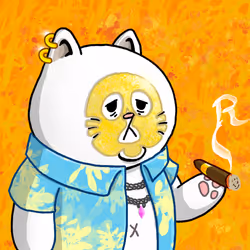 Rich Sad Cat #1666