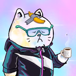 Rich Sad Cat #1543
