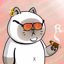 Rich Sad Cat #1525