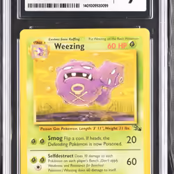 1999 #45 Weezing CGC 9 Fossil -