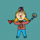 6886