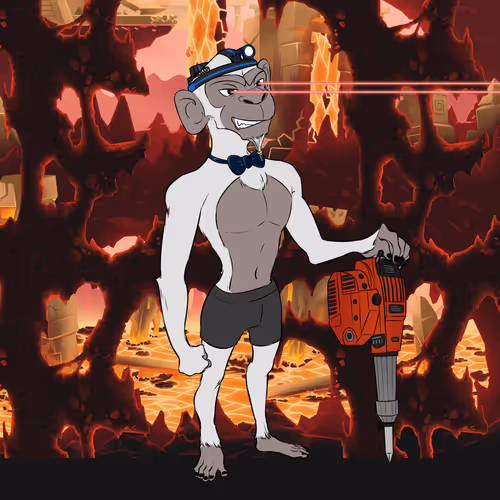 Mining Ape #3033