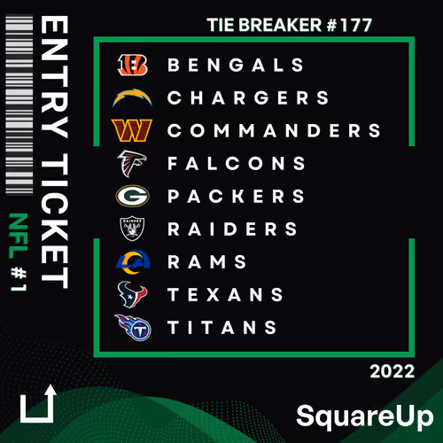 SquareUp Game Phase Ticket