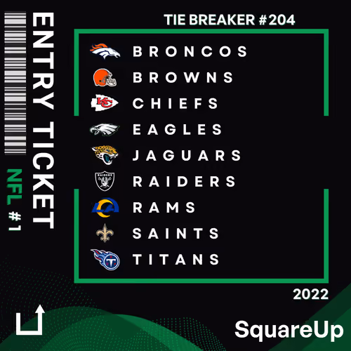 SquareUp Game Phase Ticket