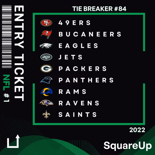 SquareUp Game Phase Ticket