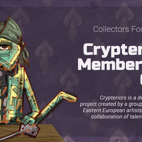 Crypteriors Secret Club Membership Cards