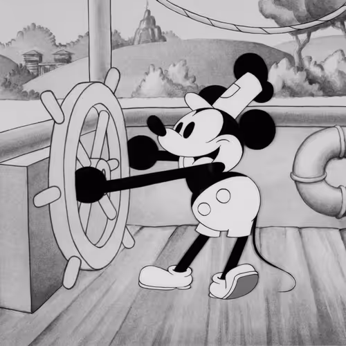 Steamboat Willie Public Domain 2024 #1783/2000
