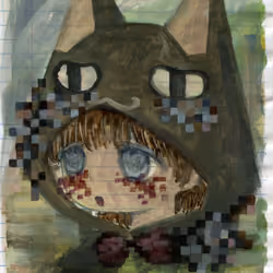 Pixel Black Cat