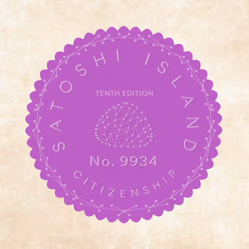Satoshi Island Citizenship Nfts