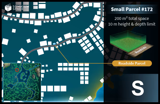 Small #172 (S) parcel in Somnium Space 