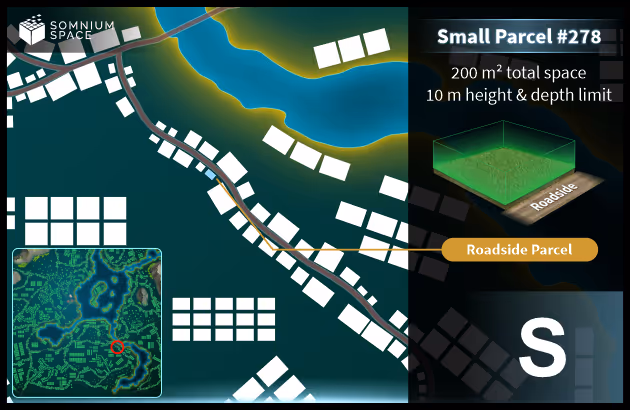 Small #278 (S) parcel in Somnium Space 