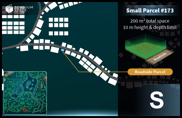 Small #173 (S) parcel in Somnium Space 