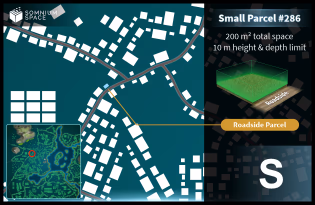 Small #286 (S) parcel in Somnium Space 