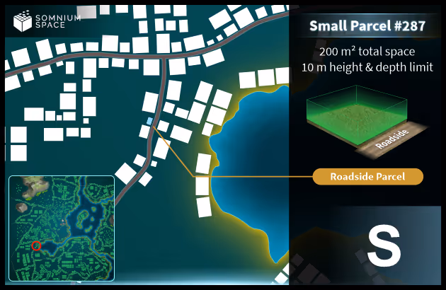 Small #287 (S) parcel in Somnium Space 