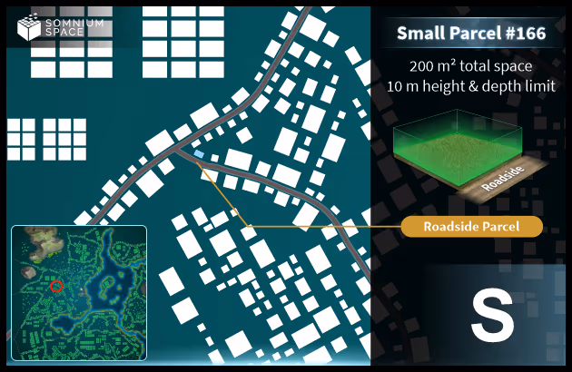 Small #166 (S) parcel in Somnium Space 