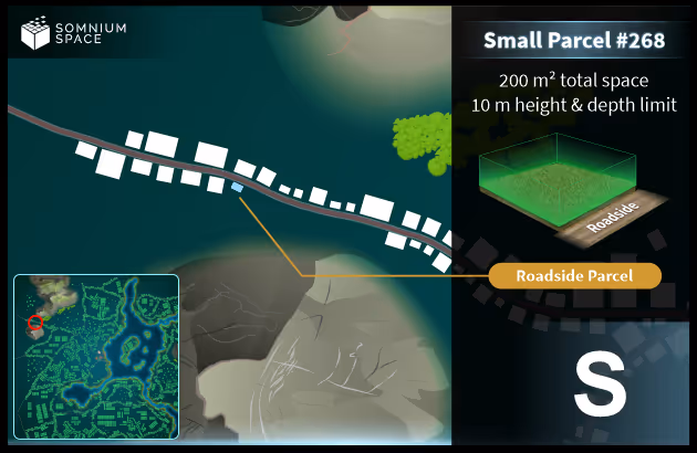 Small #268 (S) parcel in Somnium Space 