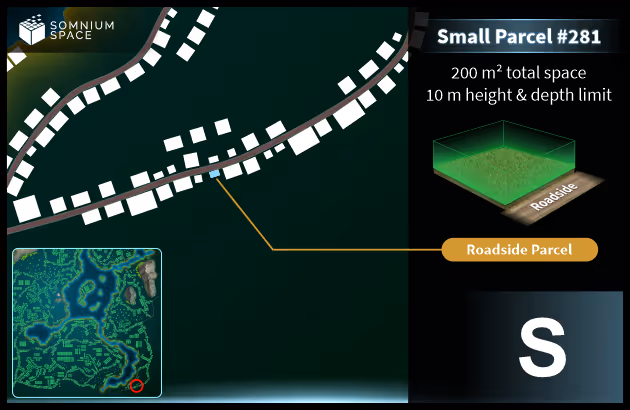 Small #281 (S) parcel in Somnium Space 