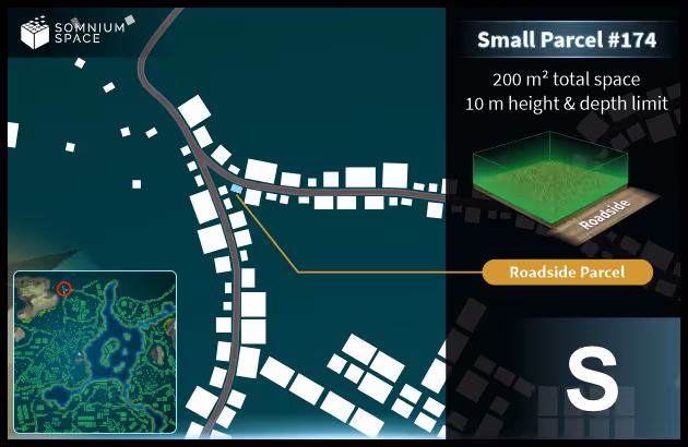 Small #174 (S) parcel in Somnium Space 