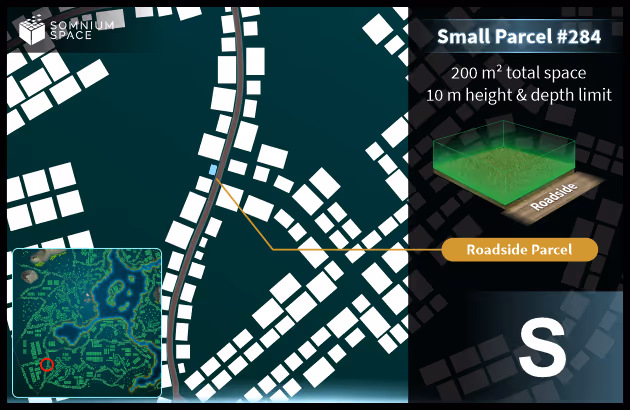 Small #284 (S) parcel in Somnium Space 
